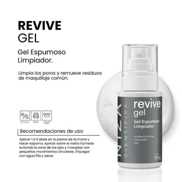 Producto - REVIVE GEL ESPUPOMOSO LIMPIADOR LIMPIA e HIDRATA