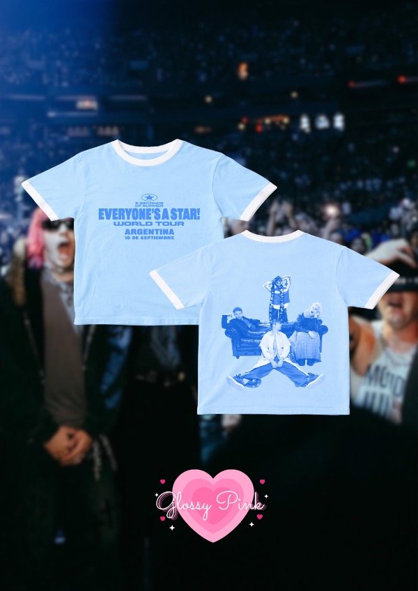 Producto - Baby Tee celeste 5SOS - DTF
