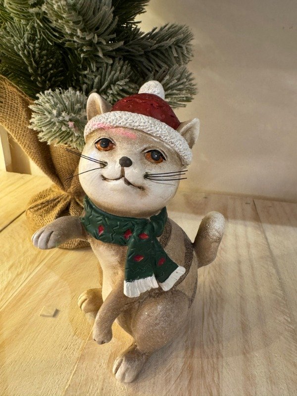 Producto - Gato navideño gorro rojo (Efectivo: 26.000)