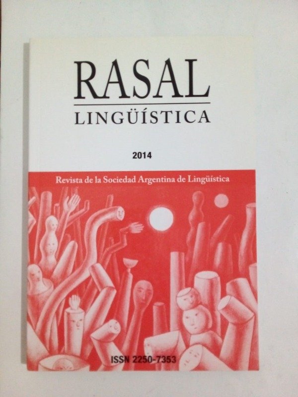 Producto - Rasal Lingüística 2014 - Sociedad Argentina de Lingüística