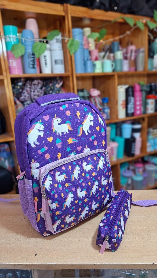 Producto - Mochila unicornio + cartuchera