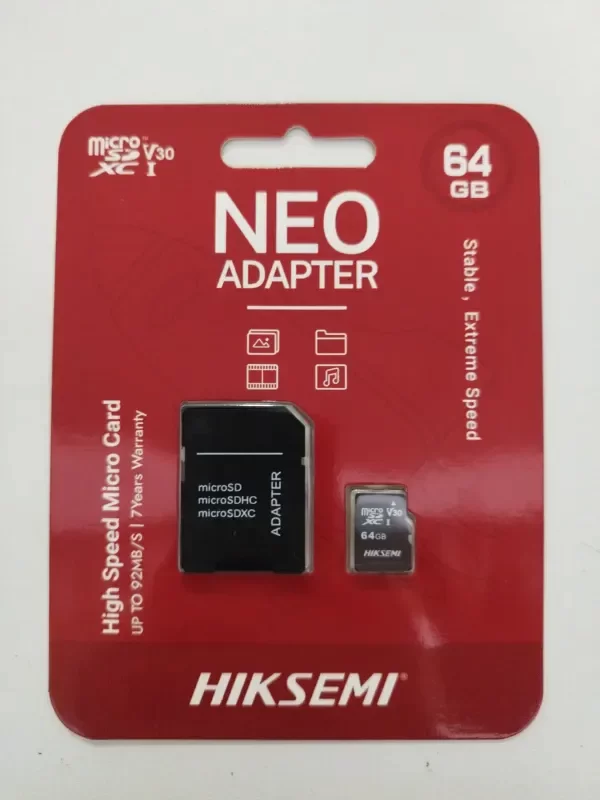 Producto - MEMORIA MICRO SD DE 64 GB HIKVISION HIKSEMI