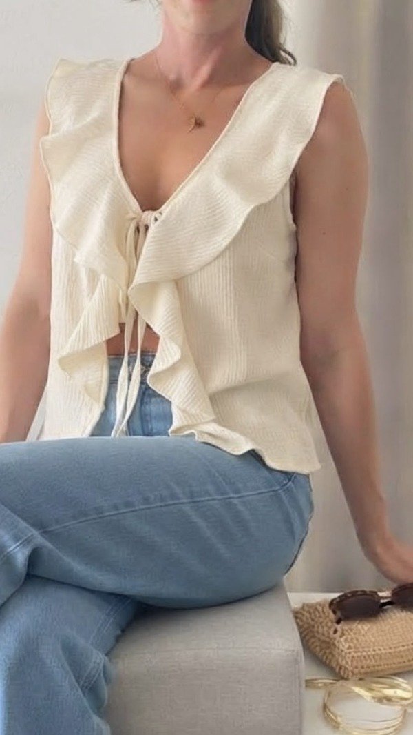 Producto - BLUSA VOLADOS NATURAL - 1