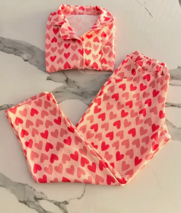 Producto - Camisero Morley Rosa con corazones rosas - 0