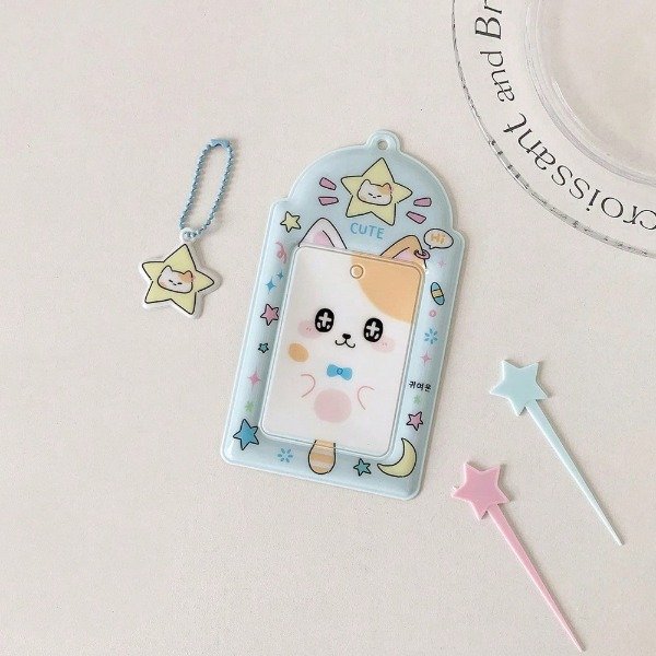 Producto - Holder estrella celeste y amarrillo