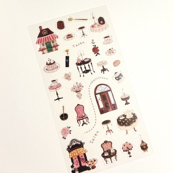 Producto - Stickers PET - Tarde de té