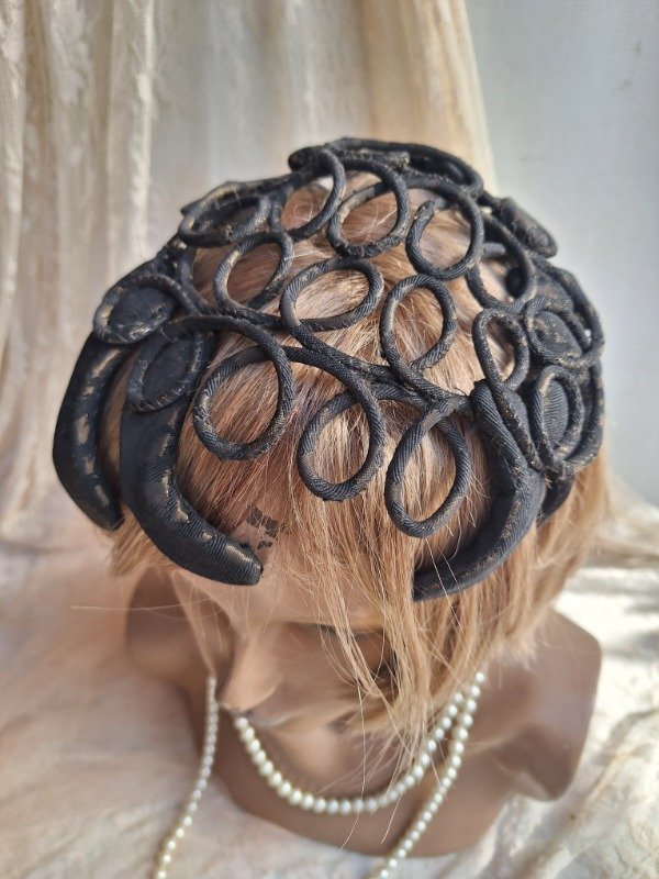 Producto - Casquete Negro simil encaje - 4