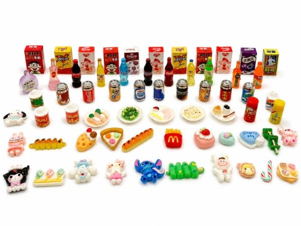 Producto - Miniaturas comiditas, postres, personajes x50 unidades