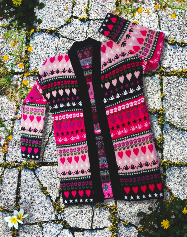 Producto - Saco Latido Floral Rosa