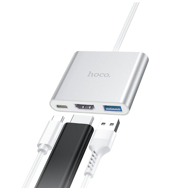 Producto - HOCO -  HB14 Hub Tipo C (USB3.0+HDTV+PD (Carga)) - 3