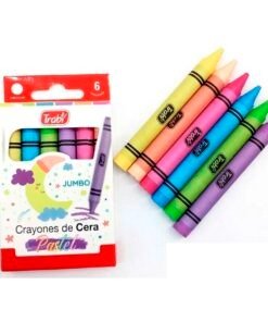 Producto - Crayon Trabi jumbon pastel x 6 unidades