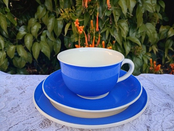 Producto - Trío de té de loza francesa Villeroy Boch