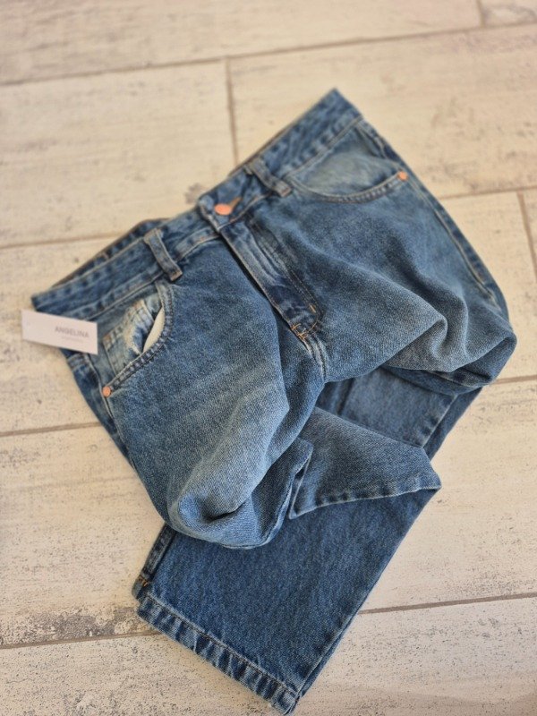 Producto - Jean Mom Azul Óxido Kleim