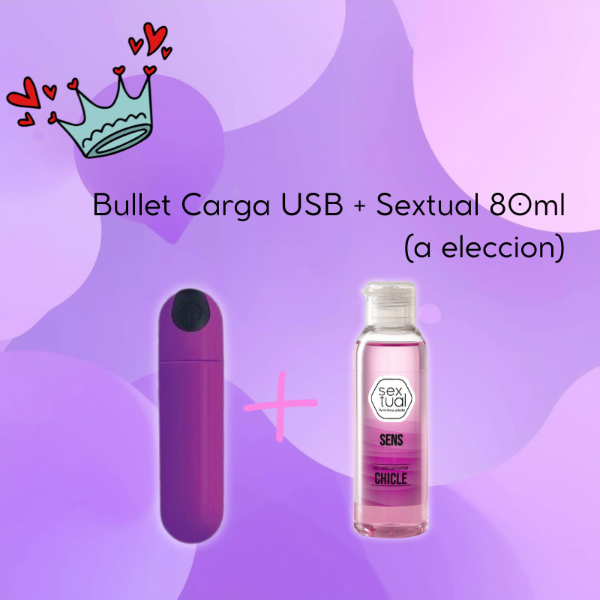 Producto - Kit Bullet 2 + Lubricante Marca Sextual 80ml