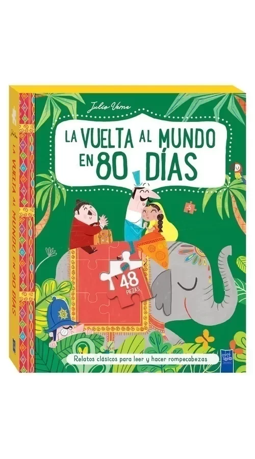Producto - Libro + rompecabezas "La vuelta al mundo en 80 dias"