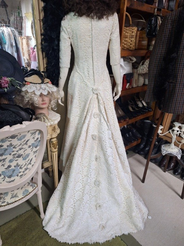 Producto - Vestido de Novia de Guipiur con cola - 7