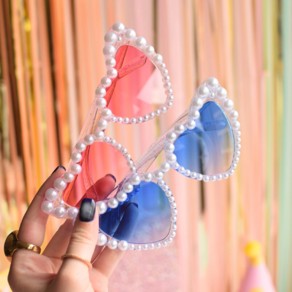 Producto - ANTEOJOS DE CORAZÓN "PEARLY GLITTER"