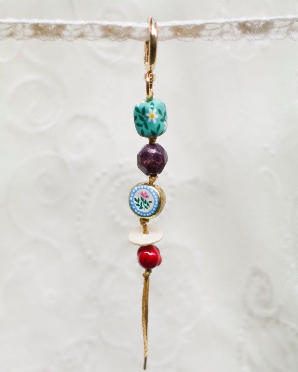 Producto - Bag charm florcitas