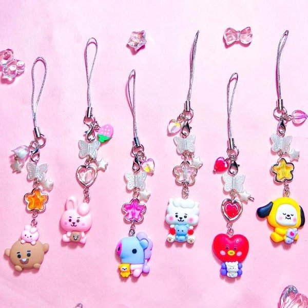 Producto - BT21 Phone  Charms Silver