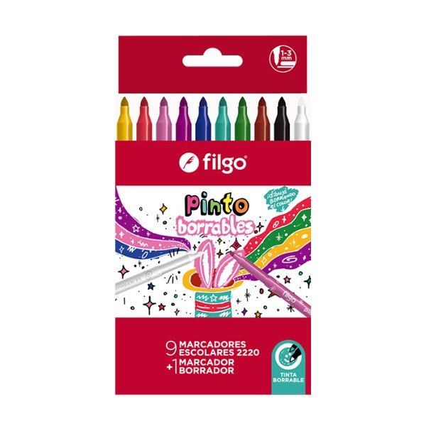 Producto - Marcadores Borrables x10 FILGO
