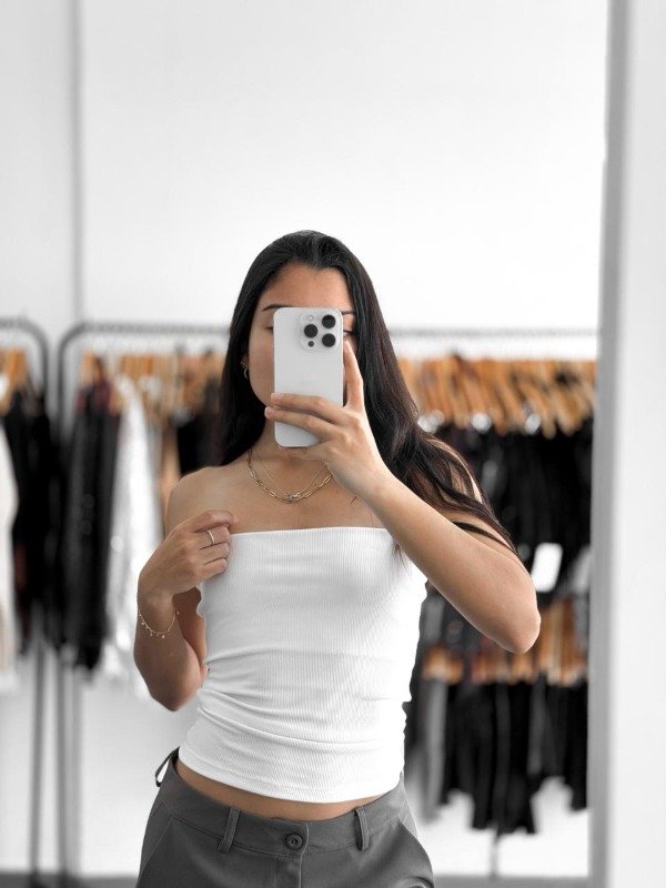 Producto - Top Cinthia strapless blanco - 0