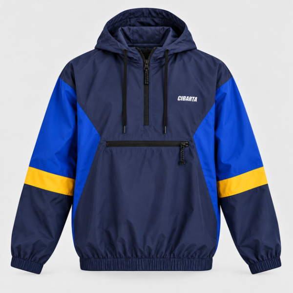 Producto - Rompeviento  Modelo 12 Azul Marino, Azul Francia y Amarillo - 0