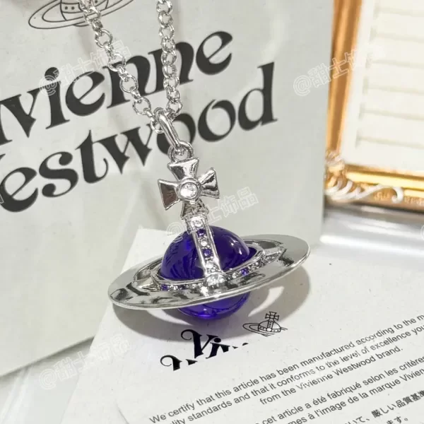 Producto - Collar Orbe Vivienne Westwood Mediano Violeta