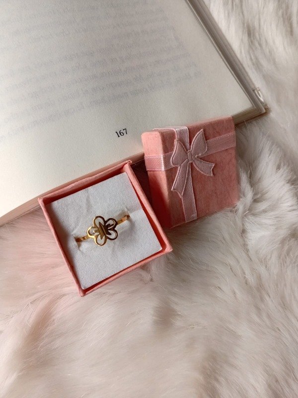 Producto - Anillo flor dorada