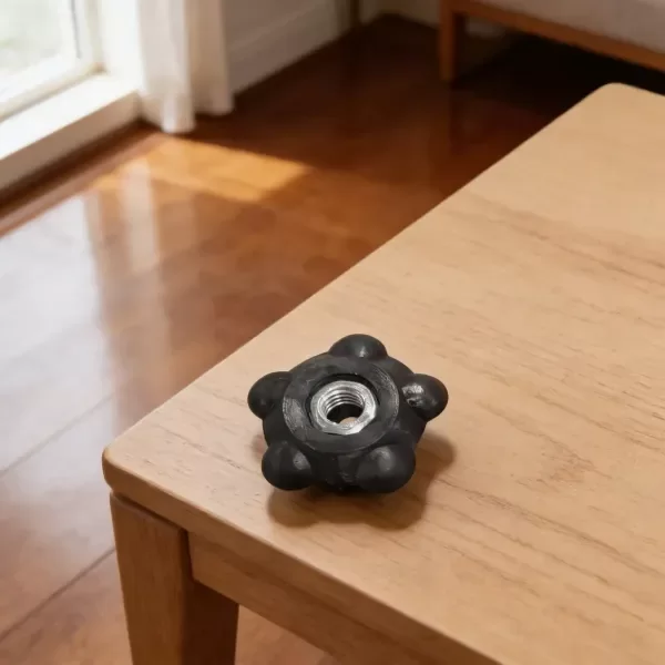 Producto - Regatón Perilla  Hembra Con Tuerca 1/4 X 10 Unidades