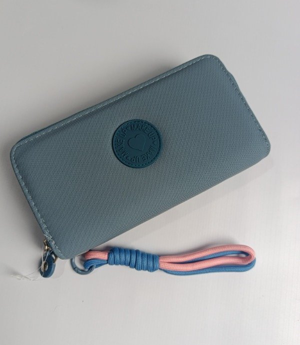 Producto - BILLETERA DOBLE CIERRE GRANDE GISE AZUL