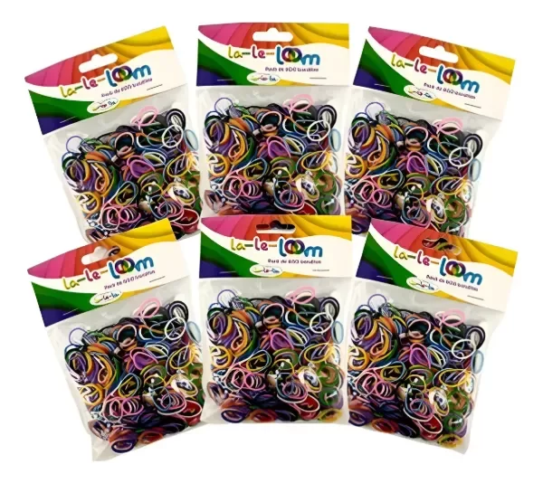 Producto - Loom Bands X 3600 Gomitas Para Tu Pulsera + Aguja Y Clips