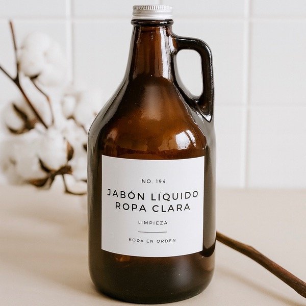 Producto - Botellon VIDRIO 1.9lts Jabón liquido y más