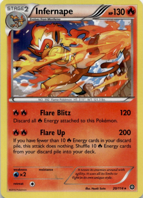 Producto - Infernape - 20/114 - Steam Siege - Holo