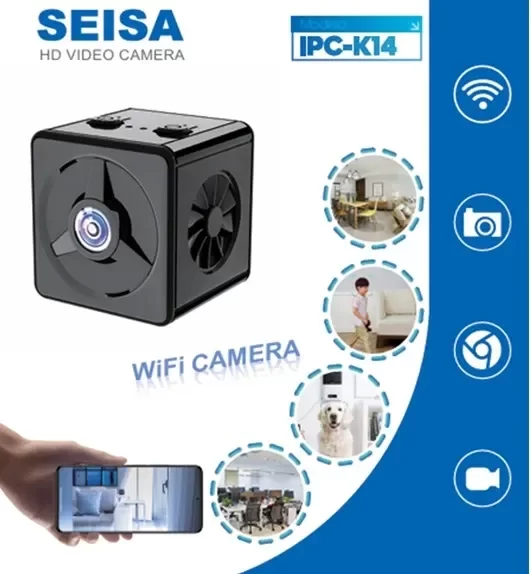 Producto - IPC-K14 MINI CAMARA WIFI PORTATIL CON VISION NOCTURNA 720P