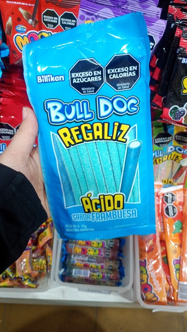 Producto - BULL DOG REGALIZ FRAMBUESA ÁCIDA 70GR