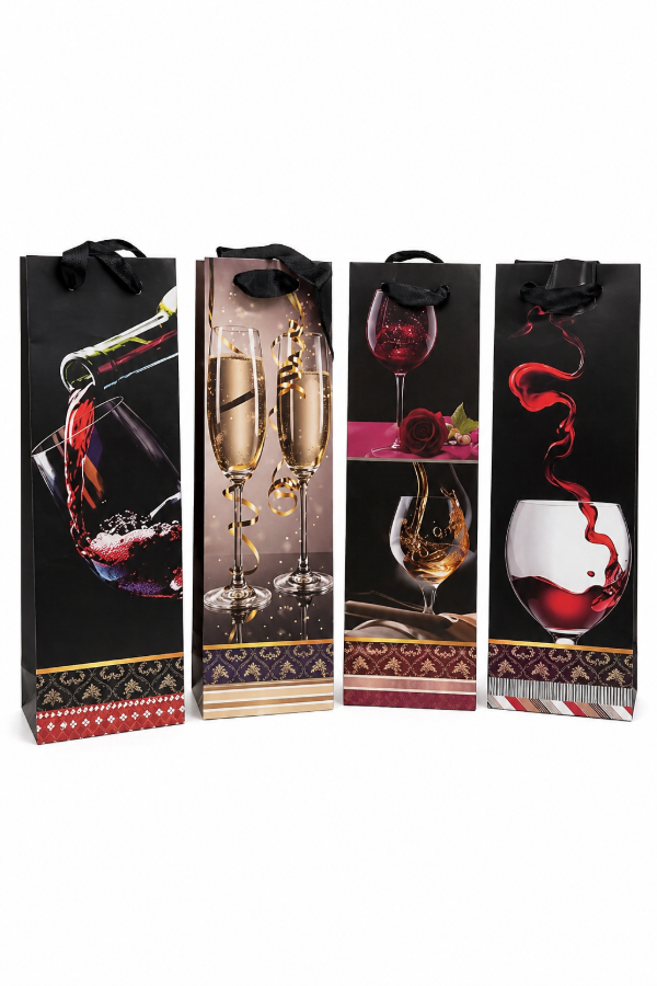 Producto - BOLSA P/VINO ESTAMPADA
