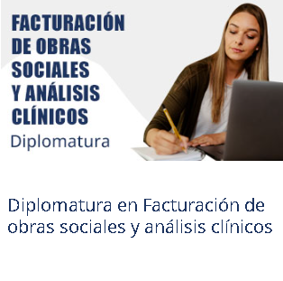 Producto - Diplomatura en facturación de obras sociales y análisis clínicos