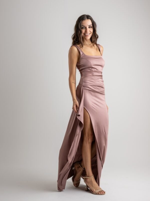 Producto - Vestido Largo al cuerpo Rosa Palo - 2