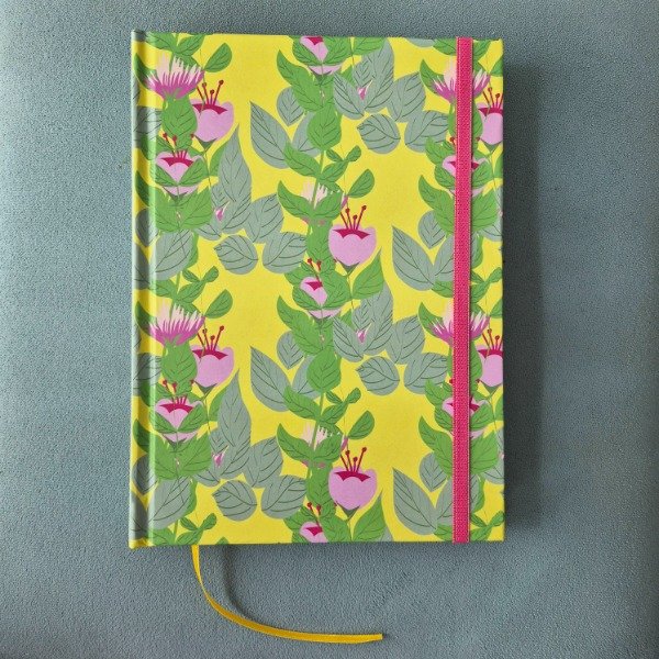 Producto - Cuaderno liso. Pattern amarillo