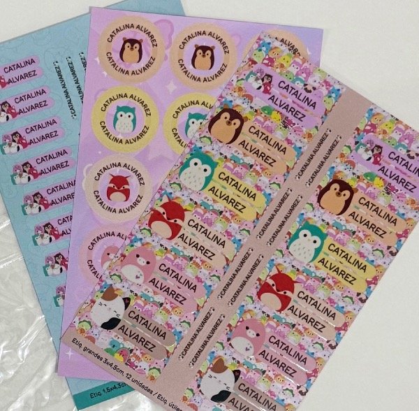 Producto - Etiquetas animales kawaii