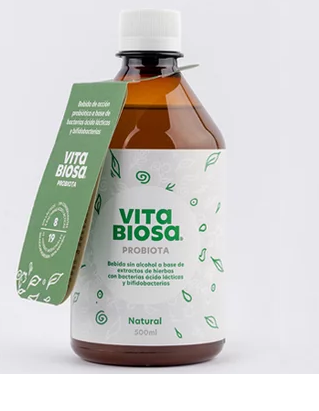 Producto - Bebida probiótica a base de hierbas 500ml - Sabor Natural - Vitabiosa