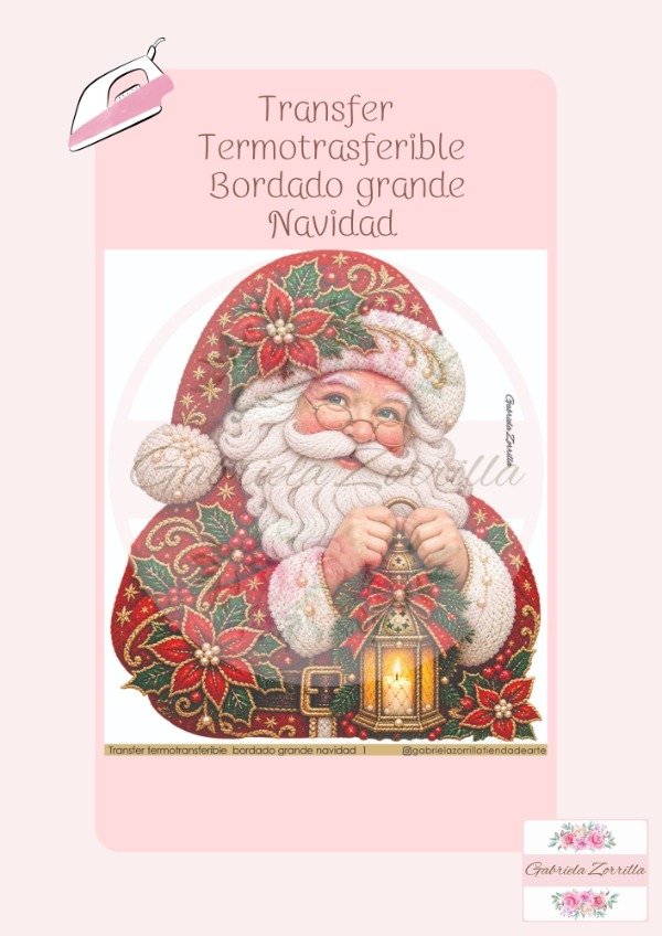 Producto - Transfer Termo bordado grande Navidad 1