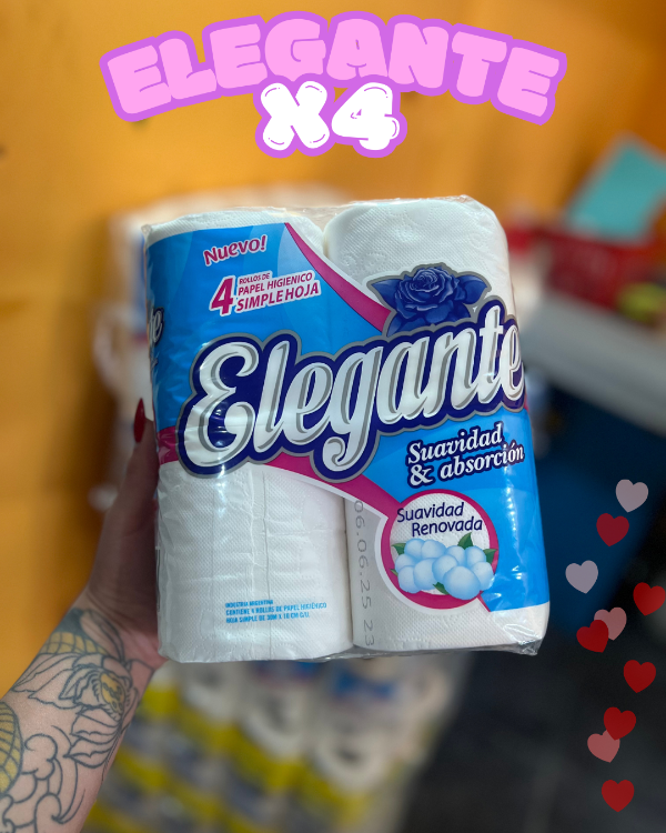 Producto - PAPEL HIGIENICO ELEGANTE X4