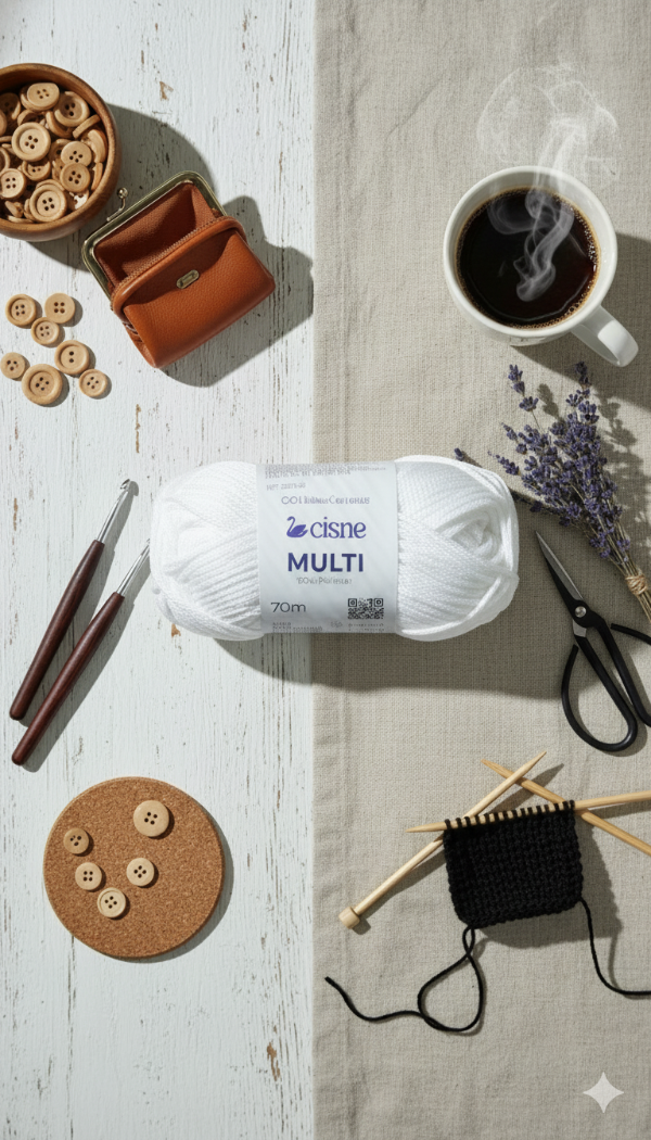 Producto - Cisne Multi Poliéster 70 m 100 g estilo cordón