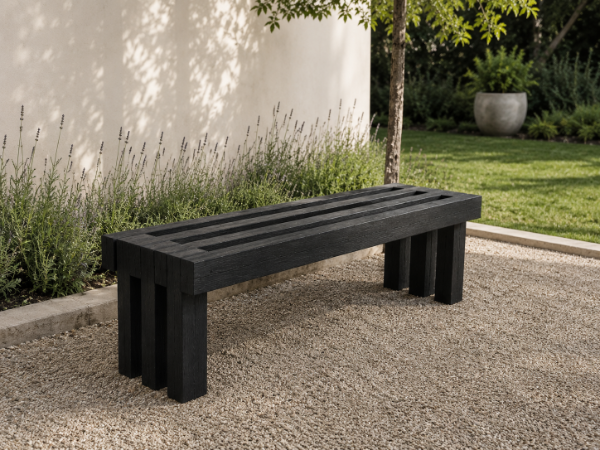 Producto - Banco Simple Para Exterior Madera Plastica - 0