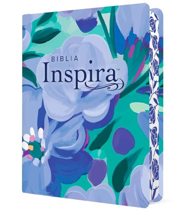 Producto - BIBLIA NTV INSPIRA LETRA GRANDE -  Imitación Piel Ramo Azul