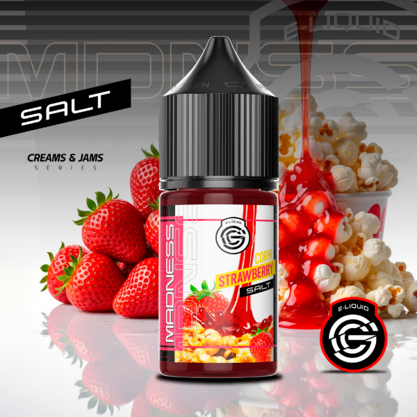Producto - MADNESS SALT CORN STRAWBERRY (PALOMITAS DE MAIZ DE FRUTILLA) 30ML 25ML
