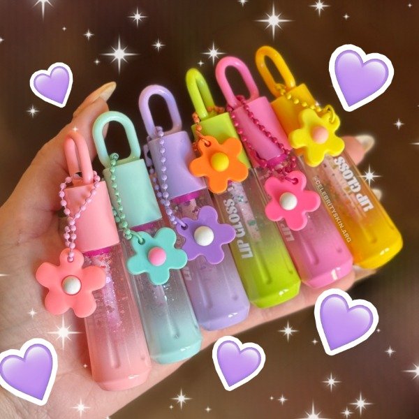 Producto - GLOSS FLOWER CON CADENITA X 6 UNIDADES