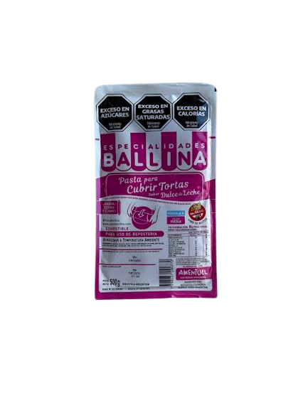 Producto - Pasta ballina para forrar tortas Fucsia formula h 500gr