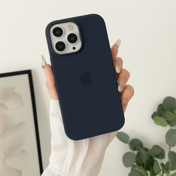 Producto - FUNDA SILICONA IPH COLOR AZUL OSCURO